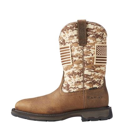 Ariat WorkHog - Werkschoenen Bruin / Camo Heren - 39102-435